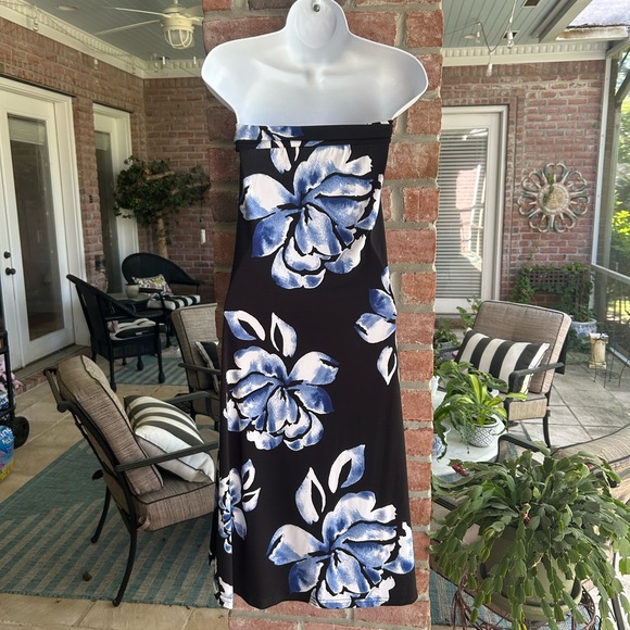 DIANE KROE Wear Ever Skirt Dress Navy Lei Multi-Way Travel Size 3 Medium 🇨🇦 - Picture 3 of 9